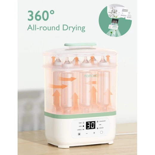 Momcozy Baby Bottle Sterilizer & Dryer - Electric Steam Sterilizer for Bottles & Accessories - Momcozy - Image 4