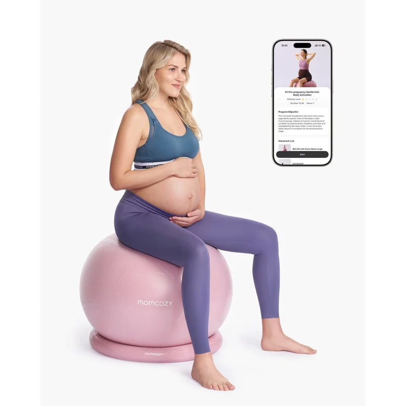 Buy Momcozy BirthEase Maternity Ball MB01 (Ball+ Base) – Dusty Rose - Momcozy