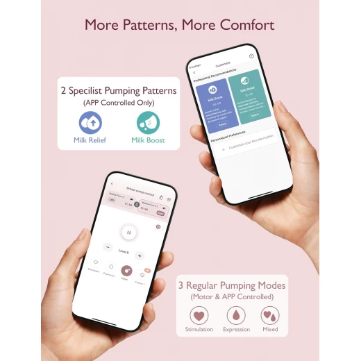Momcozy M9 Single Hands-Free Breast Pump - 24mm Portable Grey for Discreet Pumping - Momcozy - Image 2