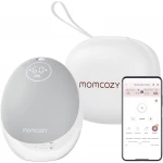 Momcozy M9 Single Hands-Free Breast Pump - 24mm Portable Grey for Discreet Pumping - Momcozy