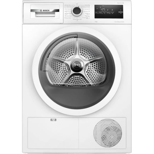 مجفف ملابس مكثف Bosch Serie 4 8 كجم أبيض - تجفيف فعال مجفف ملابس مكثف Bosch Serie 4 8 كجم أبيض - تجفيف فعال