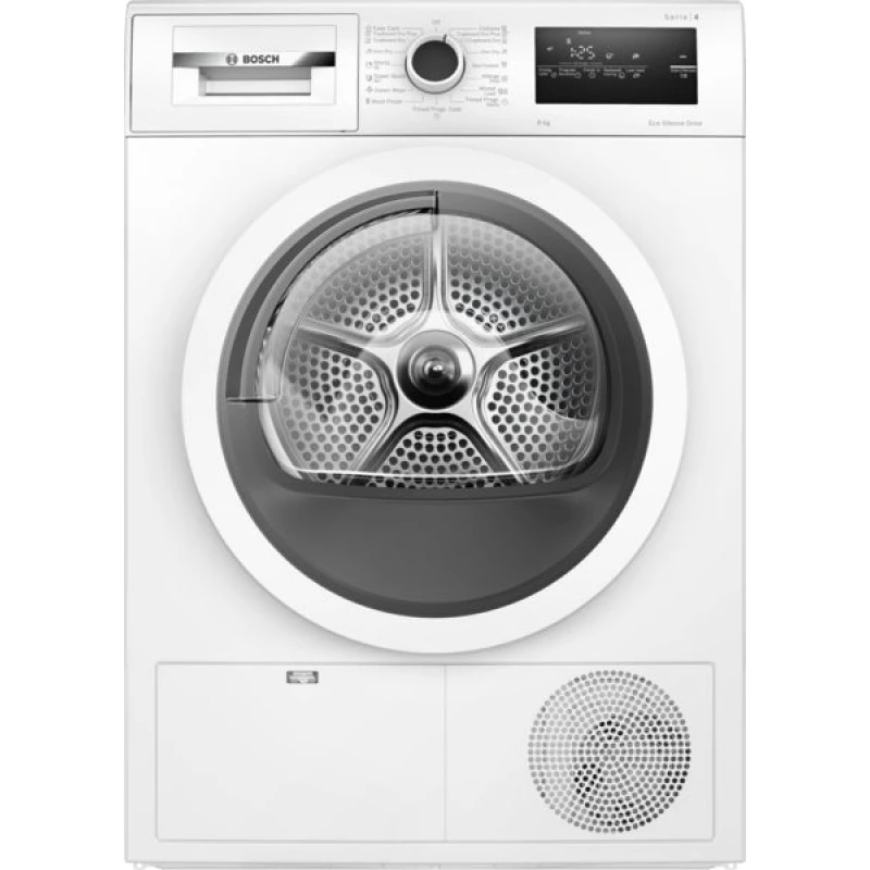 مجفف ملابس مكثف Bosch Serie 4 8 كجم أبيض - تجفيف فعال - بوش