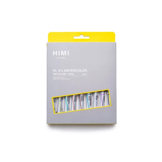 مجموعة ألوان مائية HIMI 18 لونًا أنابيب 12 مل مجموعة ألوان مائية HIMI 18 لونًا أنابيب 12 مل