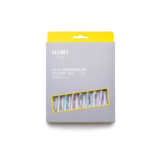 مجموعة ألوان مائية HIMI 18 لونًا أنابيب 12 مل - هيمي - Image 2