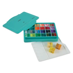 Himi Jelly Gouache Paint Set of 48 Assorted Colors 12 ml Twin Cups