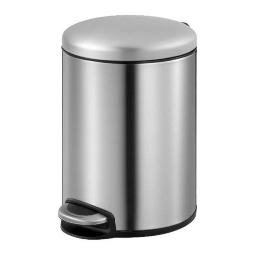 سلة مهملات 5 لتر ستانلس ستيل, غطاء هيدروليكي يغلق بهدوء، دواسة قدم، دلو داخلي قابل للإزالة – مثالية للحمام أو المكتب أو غرفة النوم من إيكو سلة مهملات 5 لتر ستانلس ستيل, غطاء هيدروليكي يغلق بهدوء، دواسة قدم، دلو داخلي قابل للإزالة – مثالية للحمام أو المكتب أو غرفة النوم من إيكو