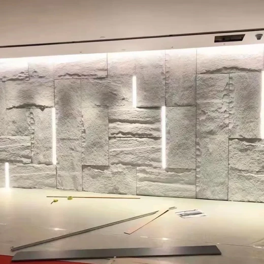لوح حائط زخرفي من حجر PU الصناعي, شكل حجري واقعي للديكور الداخلي والخارجي، خفيف الوزن وسهل التركيب - Image 6