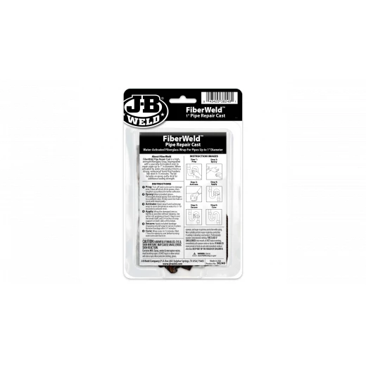 طقم إصلاح الأنابيب FiberWeld 1" - غلاف من الألياف الزجاجية ومعجون إيبوكسي للسباكة والري - جيه بي ويلد - Image 2
