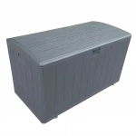 صندوق تخزين خارجي رمادي HDPE سعة 397 لتر 123x63x65 سم