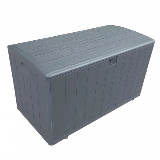 صندوق تخزين خارجي رمادي HDPE سعة 397 لتر 123x63x65 سم صندوق تخزين خارجي رمادي HDPE سعة 397 لتر 123x63x65 سم