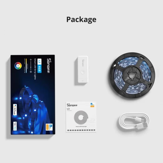 شرائط إضاءة LED ذكية SONOFF L3 RGB 5M - تحكم صوتي، مزامنة الموسيقى - سونوف - Image 9