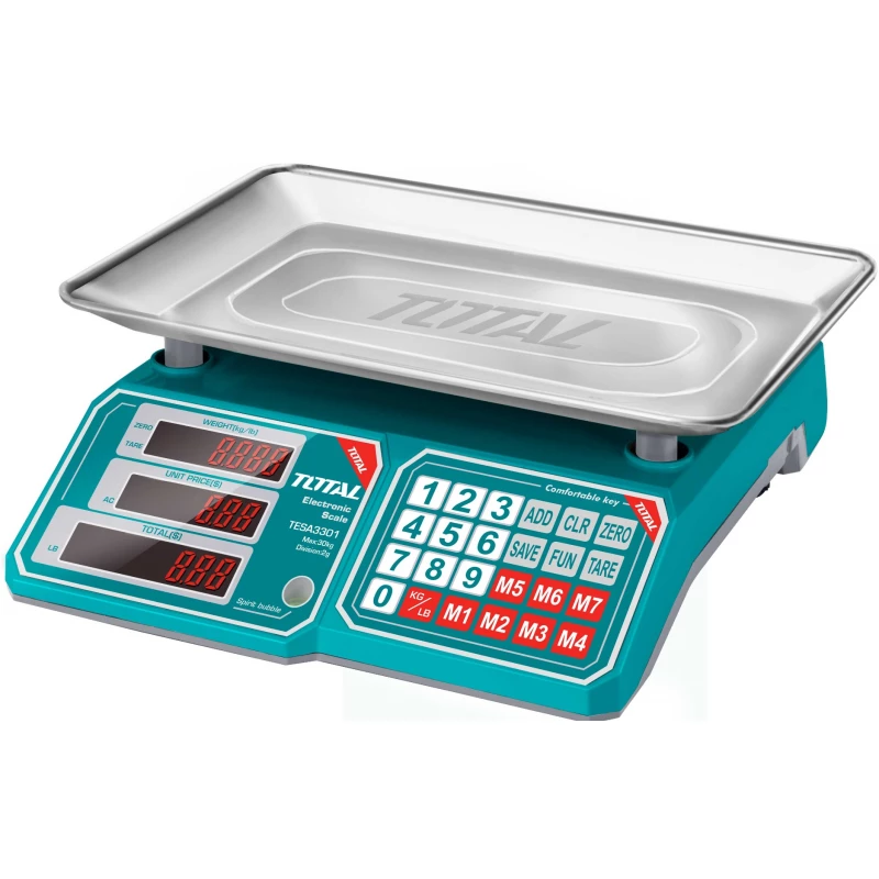 Total TESA 3301 Electronic Scale 30 KG - Accurate Weight Measurement - Total
