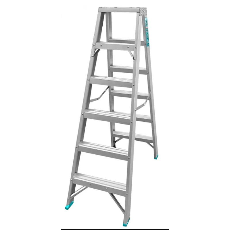 سلم مزدوج الجوانب من توتال – 2×7 درجات، قوي وآمن للاستخدام المهني والمنزلي - توتال