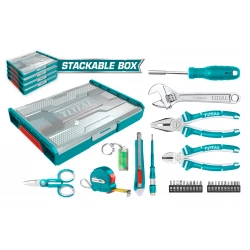 Total THKTV02H291 29-Piece Household Tool Set for Home Repairs