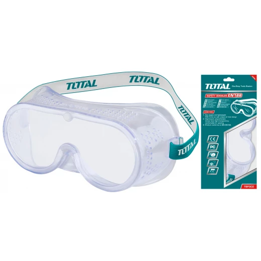 TOTAL Safety Transparent Goggles TSP302 – Dust Protection & Comfort TOTAL Safety Transparent Goggles TSP302 – Dust Protection & Comfort