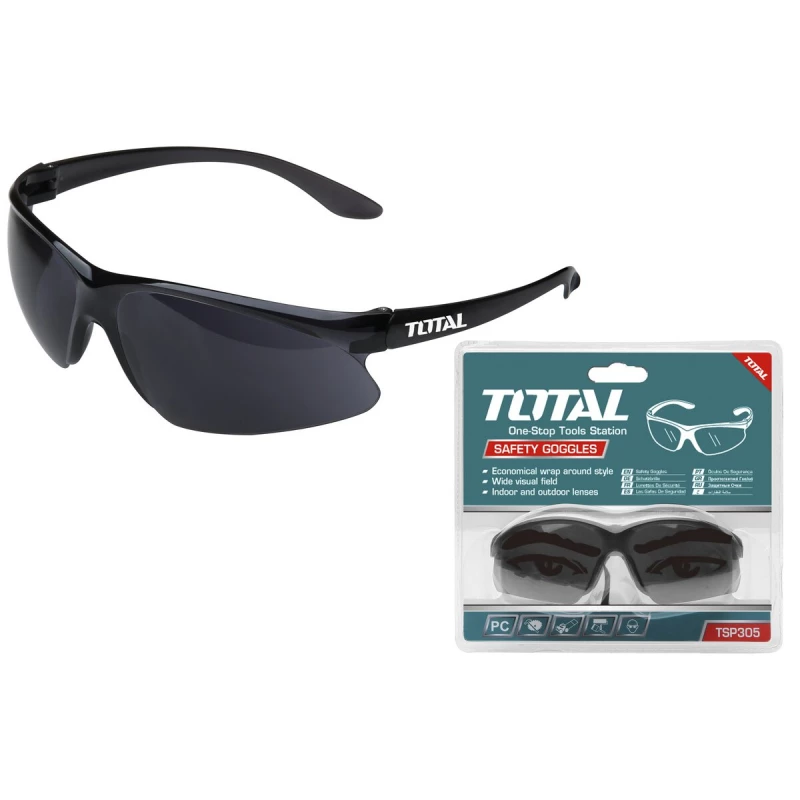 TOTAL Safety Goggle – Effective Eye Protection for Industrial Work and Workshop Environments - Total