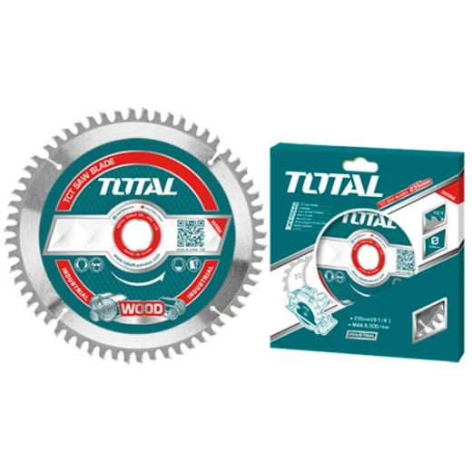 TOTAL TCT Saw Blade 115mm (4-1/2"), Tungsten Carbide-Tipped Circular Blade for Wood, Plywood & Plastics with Precision Teeth