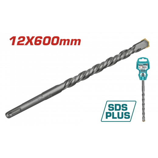 ريشة حفر حجر SDS Plus كبس – 12x600ملم من توتال (TAC311206)
