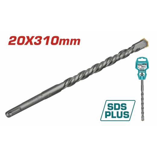ريشة حفر حجر SDS Plus كبس – 20x310ملم من توتال (TAC312003) ريشة حفر حجر SDS Plus كبس – 20x310ملم من توتال (TAC312003)