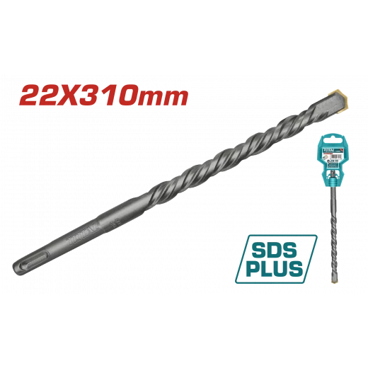 ريشة حفر حجر SDS Plus كبس – 22x310ملم من توتال (TAC312204) ريشة حفر حجر SDS Plus كبس – 22x310ملم من توتال (TAC312204)