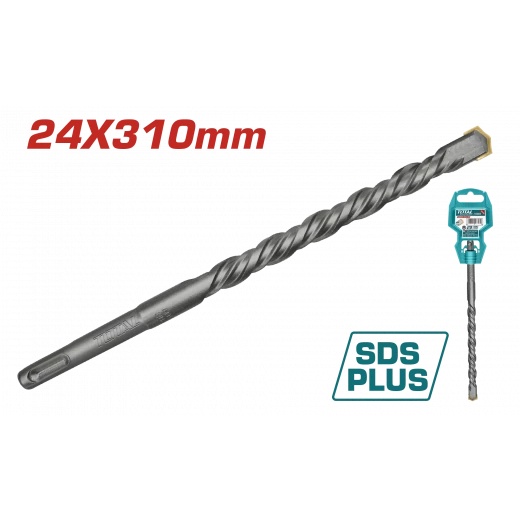 TOTAL SDS Plus Hammer Drill Bit - 24x310mm (TAC312404) TOTAL SDS Plus Hammer Drill Bit - 24x310mm (TAC312404)