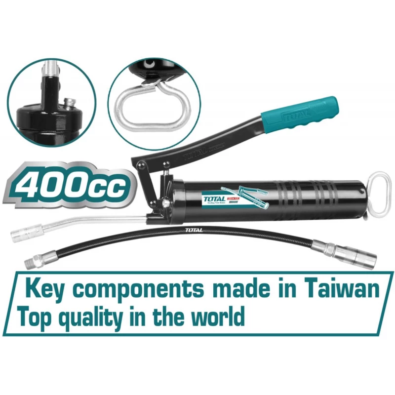 Total Grease Gun 400cc (THT111051) – High-Pressure Lubrication Tool for Workshops and Maintenance - Total