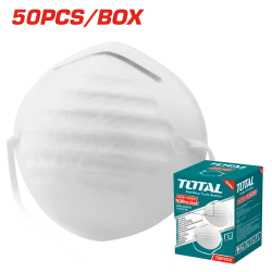 TOTAL Dust Mask – 50 Pcs (TSP403) | Comfortable Fit with Adjustable Nose Clip