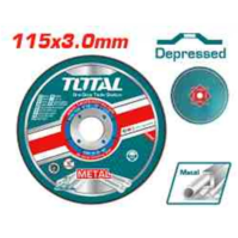 قرص قطع معدن كاشط غائر TOTAL 115*3.0 مم - 4 بوصة (TAC2211152) - توتال
