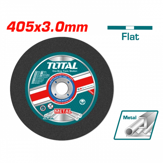 قرص قطع معدن مسطح كاشط من توتال 405 مم × 3.0 مم (16 بوصة) TAC2214051 قرص قطع معدن مسطح كاشط من توتال 405 مم × 3.0 مم (16 بوصة) TAC2214051