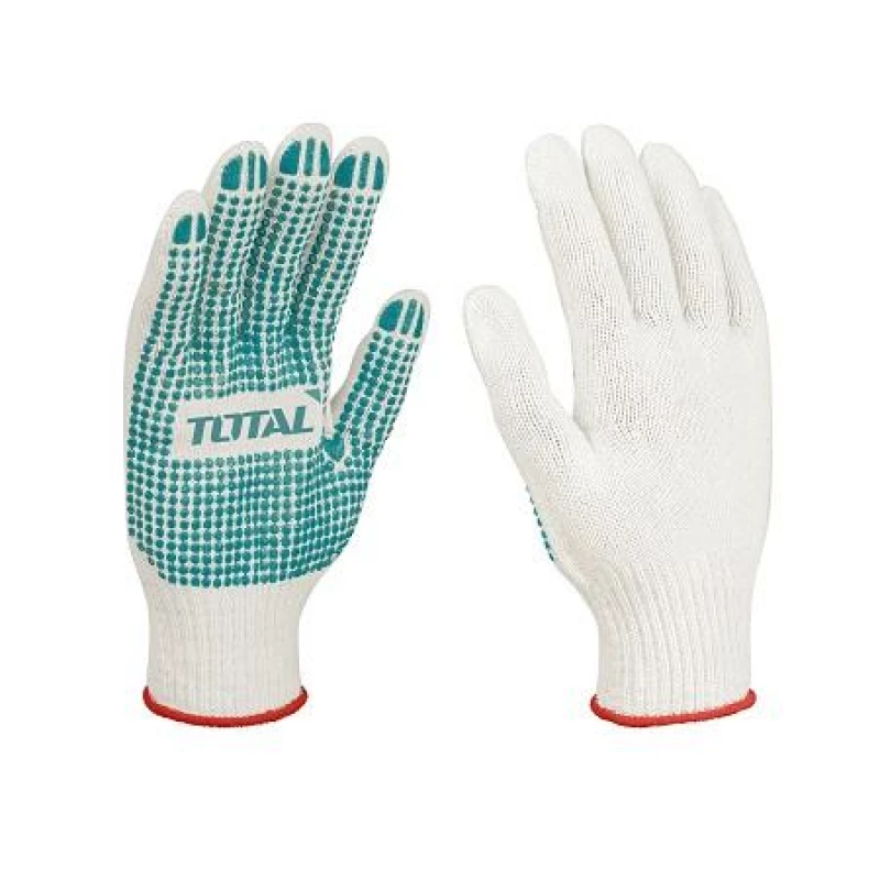 كفوف محبوكة بنقاط PVC للحماية من توتال (TSP11102) 10(XL) - توتال