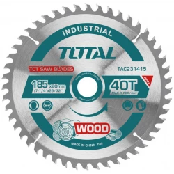 شفرة منشار TOTAL TCT للخشب 185*20 مم - 7.1/4 بوصة | 40 سن (TAC231415)