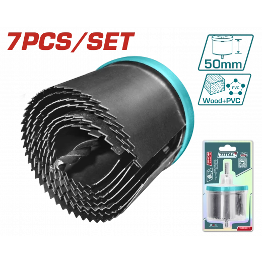 طقم هولسو 7 قطع 26-63مم من توتال (TACSH3071) طقم هولسو 7 قطع 26-63مم من توتال (TACSH3071)