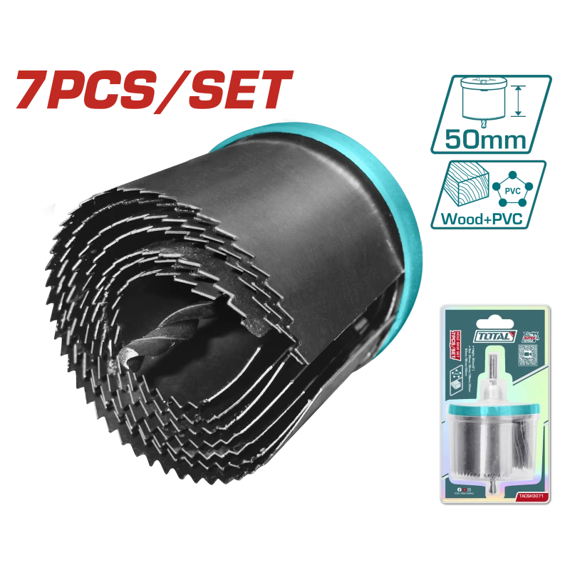 طقم هولسو 7 قطع 26-63مم من توتال (TACSH3071) - توتال