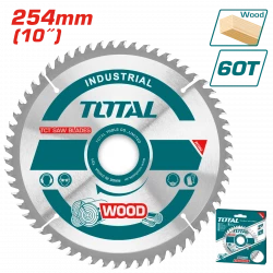 شفرة منشار TOTAL TCT للخشب 254 مم - 10 بوصة | 60 سن (TAC231723)