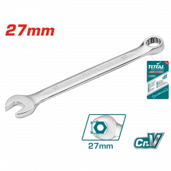 Total 27mm Ratchet Spanner (TCSPA271), Durable, Ergonomic Wrench for Fast and Efficient Tightening in Automotive and Maintenance Work
