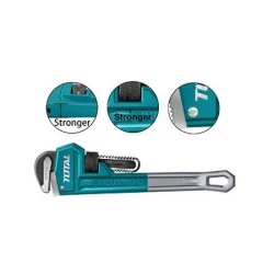 TOTAL THT171186 Pipe Wrench – 18-Inch (450mm), Durable Design for Strong Grip and Heavy-Duty Plumbing Tasks
