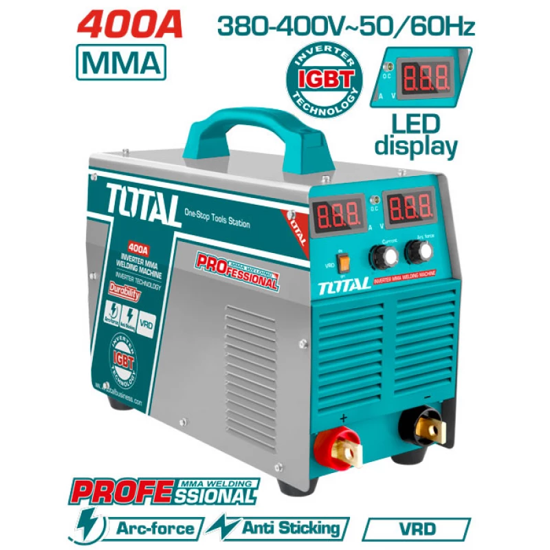 TOTAL Inverter MMA Welding Machine 400A Three Phases (TW24003) - Total