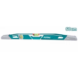 TOTAL Heavy-Duty Mason's Level 60cm Stainless Steel Frame with Corrosion Resistant Coating - Model TMT221606
