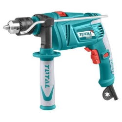 TOTAL 850W Hammer Drill 13mm Keyed Chuck 3 Drilling Modes Variable Speed 2700 RPM 48000 BPM with Reverse Function for Metal Concrete and Wood