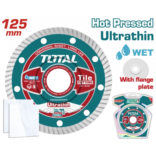 دسك ألماسي فائق النحافة 125x22.2ملم من توتال (TAC2131251HT) دسك ألماسي فائق النحافة 125x22.2ملم من توتال (TAC2131251HT)