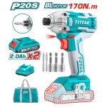 Total Lithium-Ion impact driver Brushless (TIRLI2002) This product can be used with Concrete, Stones, Plastic and Metal. - Total