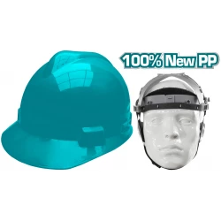 Total Safety Helmet – Green Color Durable Head Protection for Work and Construction Sites