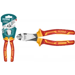 Total 1000V Insulated Diagonal Cutting Plier 180mm heavy-duty cutter for safe electrical work