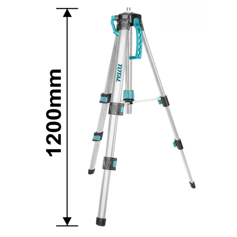 Total Laser Level Tripod, Adjustable Height, Stable Base with Standard Thread Mount, Lightweight & Durable for Construction, Surveying & DIY Projects - Total