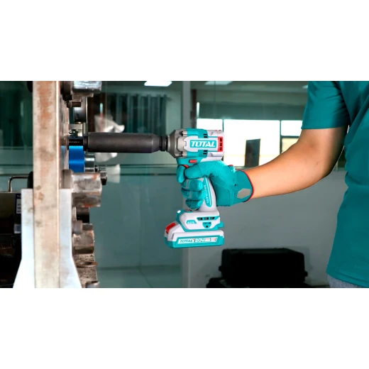 TOTAL 2 Pcs Combo Kit 20V Brushless Impact Drill & Impact Wrench with 2 Batteries TCKLI20286 - Total - Image 4