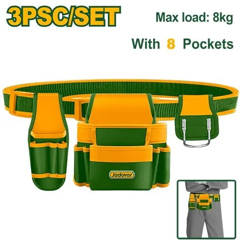 JADEVER JDTG2107 Tool Belt – Professional Tool & Utility Belt for Carrying Hand Tools, Work, Construction, Carpentry & Maintenance - Jadever