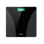 ميزان رقمي للجسم موديل KMTT038W ,زجاج مقوى، نطاق وزن 2.5–180 كجم، عرض درجة الحرارة والطاقة، دقة 0.1 كجم، حجم مدمج 260×260 مم, يعمل ببطاريتين AAA من ديكاكيلا - ديكاكيلا