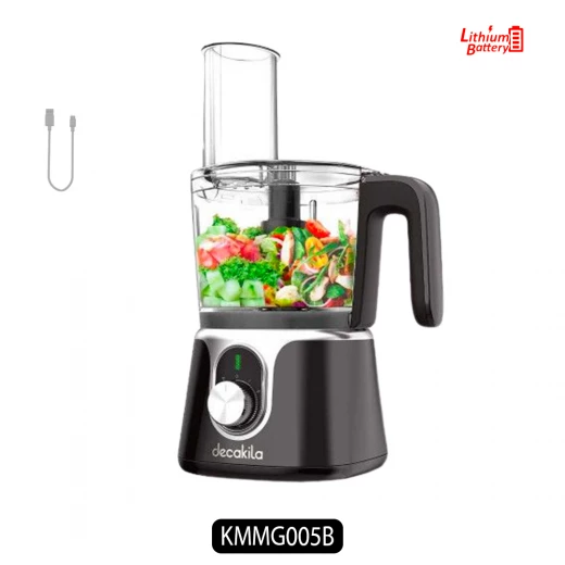 معالج طعام لاسلكي موديل KMMG005B ,سعة 1.25 لتر، 200 واط، بطارية قابلة لإعادة الشحن، متعدد الوظائف مع شفرات من الستانلس ستيل وقابلة للفصل للتنظيف السهل من ديكاكيلا معالج طعام لاسلكي موديل KMMG005B ,سعة 1.25 لتر، 200 واط، بطارية قابلة لإعادة الشحن، متعدد الوظائف مع شفرات من الستانلس ستيل وقابلة للفصل للتنظيف السهل من ديكاكيلا
