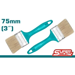 TOTAL Paint Brush with Plastic Handle 75mm – 3" (THT845036) – High-Quality Brush for Smooth Painting and Finishing Work