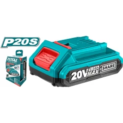 Total 20V 2.0Ah Lithium-Ion Battery Pack , Lightweight, Long-Lasting Power for Cordless Tools with Overcharge & Overheat Protection